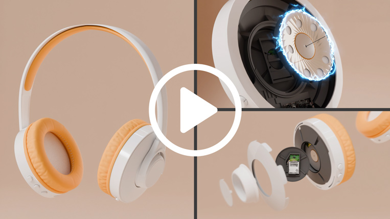 Kopfhörer-Technische Animation